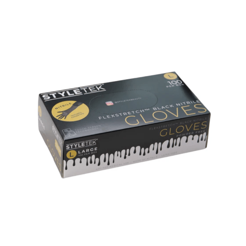 Styletek Black Nitrile Gloves 100pk (view 3)