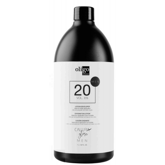 Oligo Calura Gloss Men 20 Volume Lotion Developer 6% 33.8oz