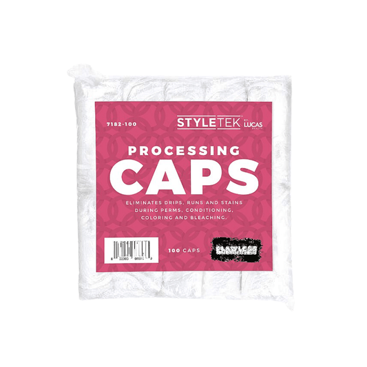 Styletek Clear Processing Caps -100pk