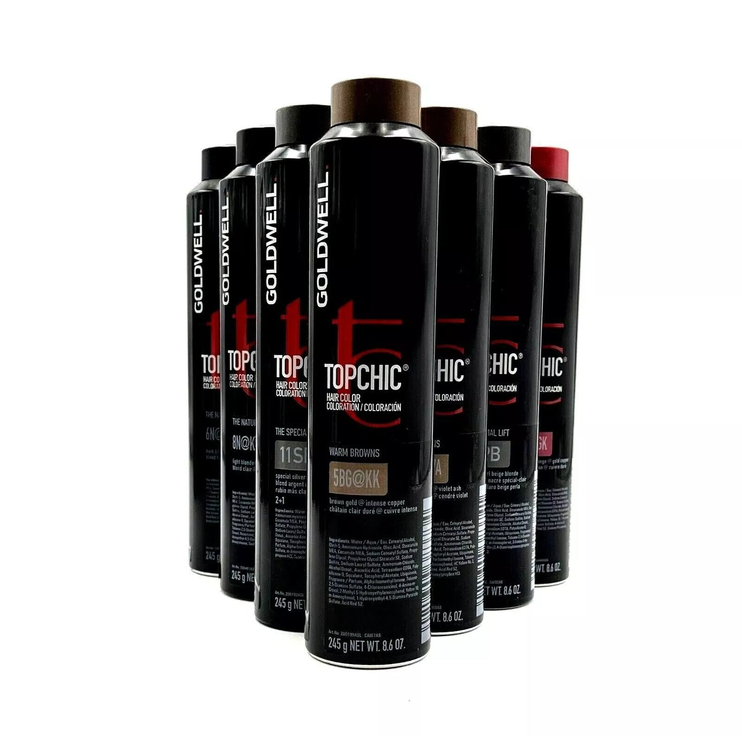 Goldwell Topchic cans 8.45oz Haircolors